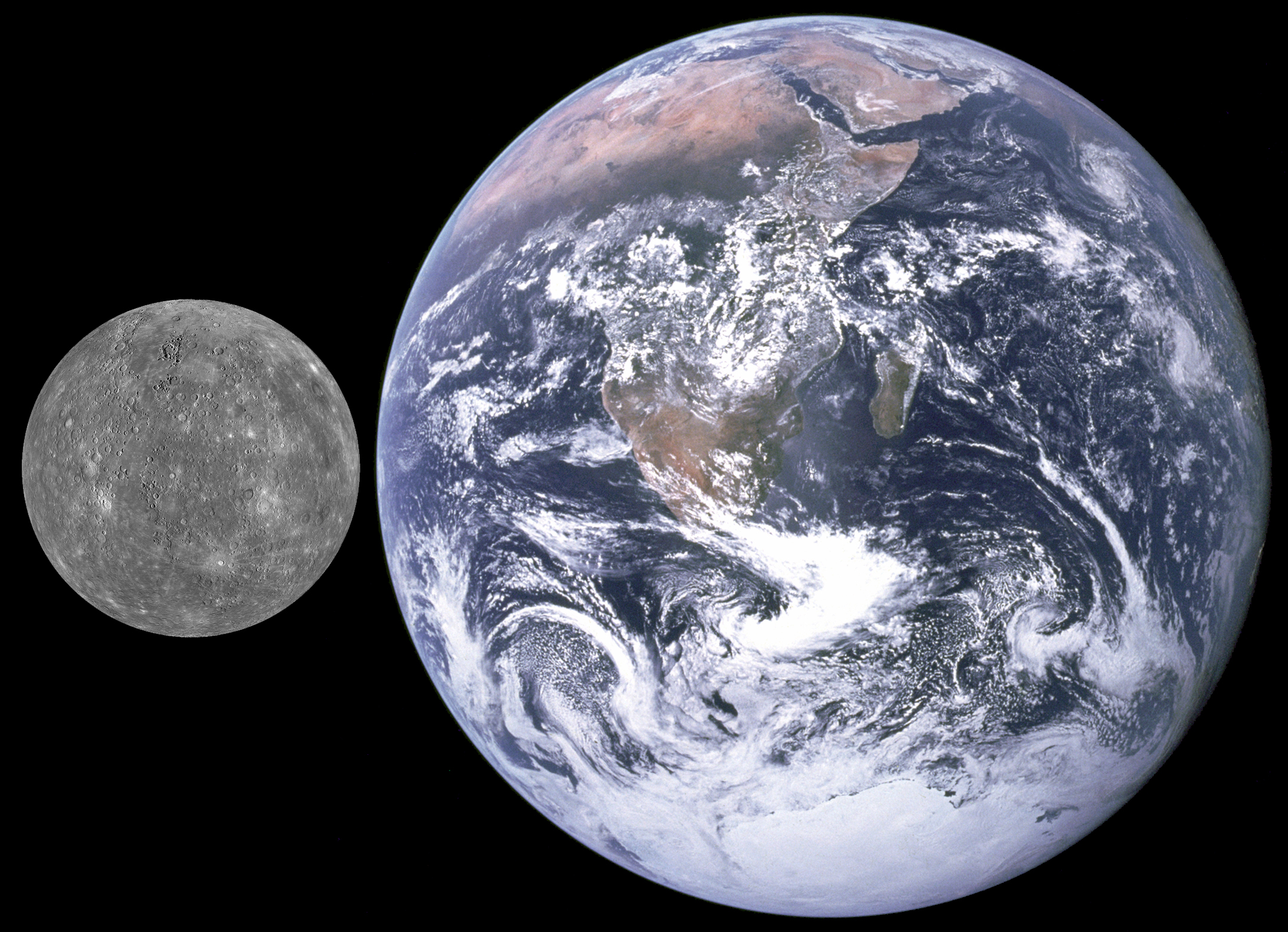 Mercury-Earth Comparison