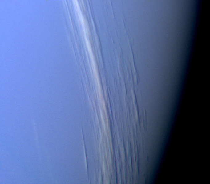 Image of clouds on Neptune