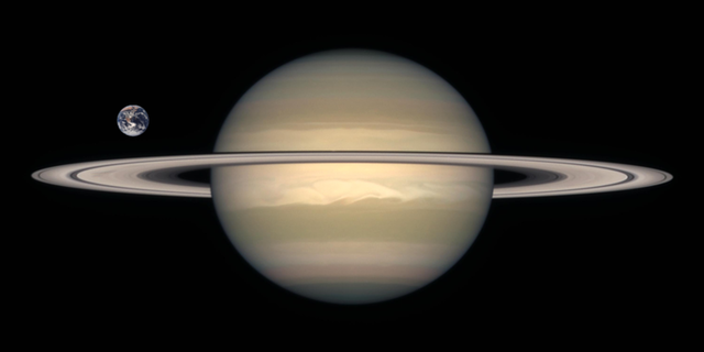 Saturn-Earth Comparison
