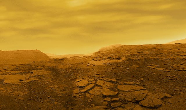 Depiction of surface of Venus